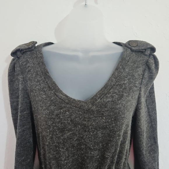 Ryu layerd Ruffle sweater dress Gray Black Peticoat size S Coquette Whimsigoth - Picture 2 of 11